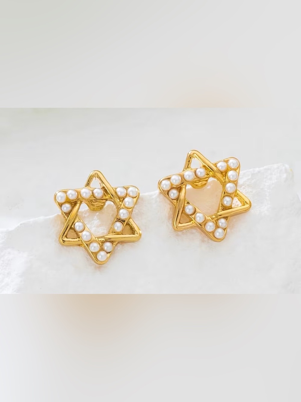 Star of David/Jewish Star Stud Earrings